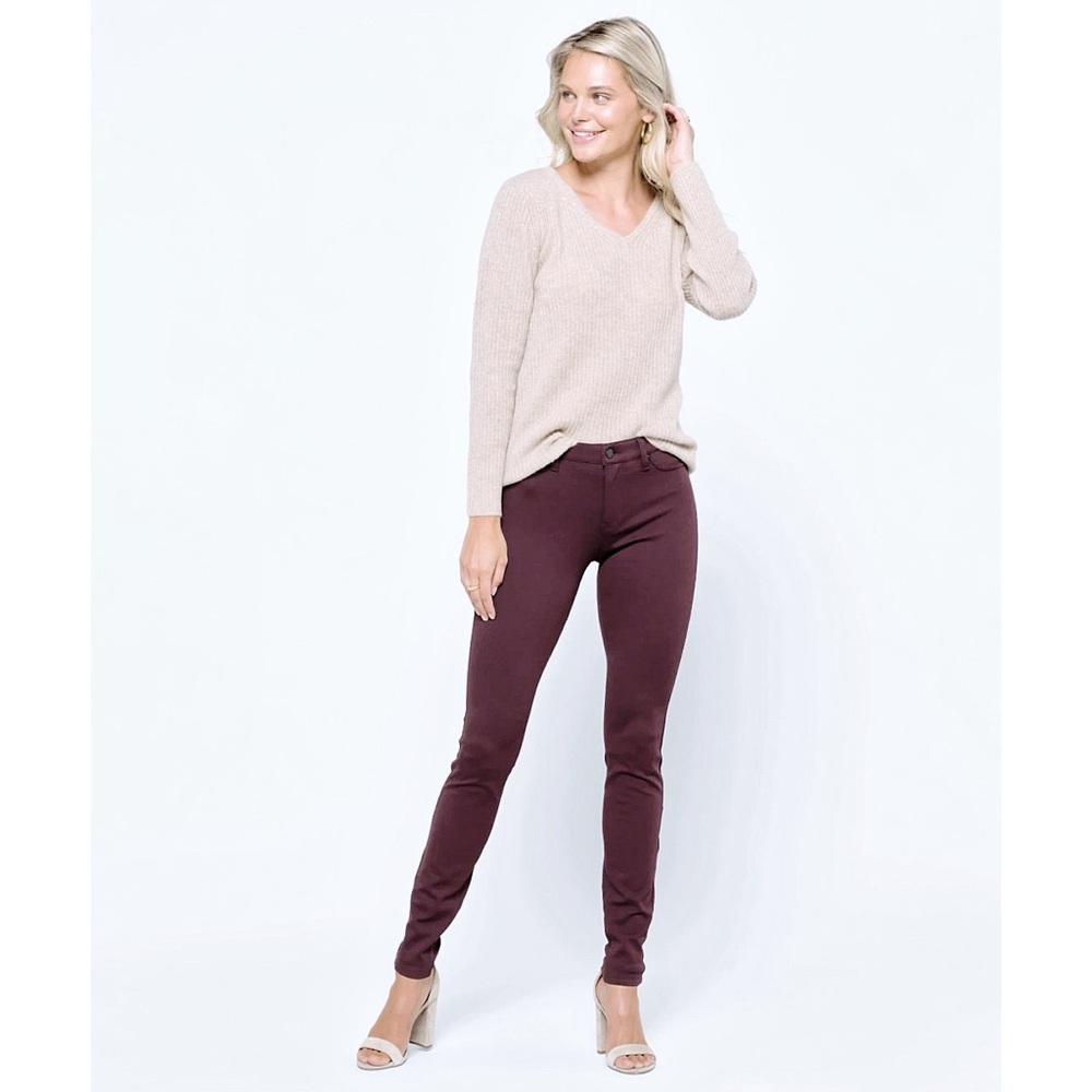 NWT Liverpool Madonna Skinny Pant / Jeans Size 6/28 Great Winter Color Berg/Purp